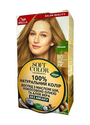 Краска для волос wella soft color 80 светлый блонд безаммиачная 35 г 5746