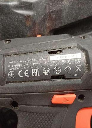 Шуруповерт б/у dnipro-m cd-12cx compact 4