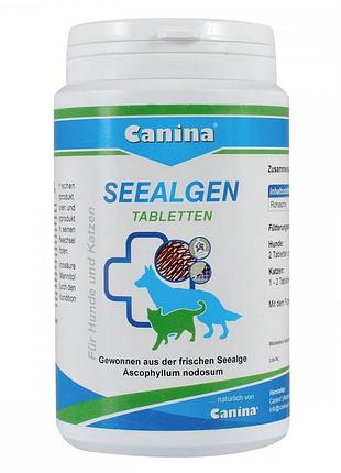 Витаминный комплекс canina seealgen для собак и котов для шерсти с морскими водорослями 225 г 220 табл.