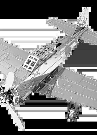 Металевий 3d конструктор "винищувач mitsubishi zero", metal earth, mms028