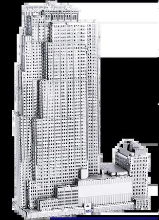 Металевий 3d конструктор "хмарочос rockefeller plaza", metal earth, mms061