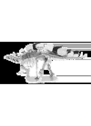 Металевий 3d конструктор "скелет stegosaurus", metal earth, mms100