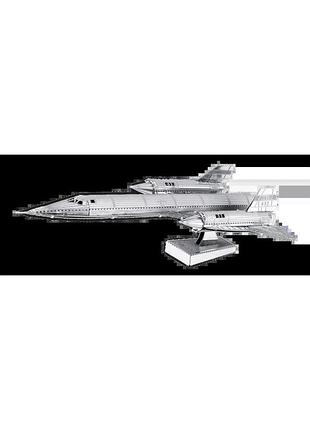 Металевий 3d конструктор "літак sr71 blackbird", metal earth, mms062