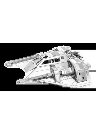 Металевий 3d конструктор "космічний корабель star wars snowspeeder", metal earth, mms258