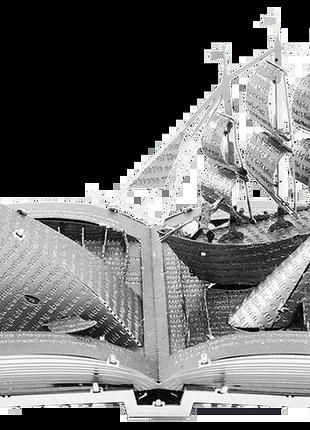 Металевий 3d конструктор "скульптура книги", metal earth, mms116