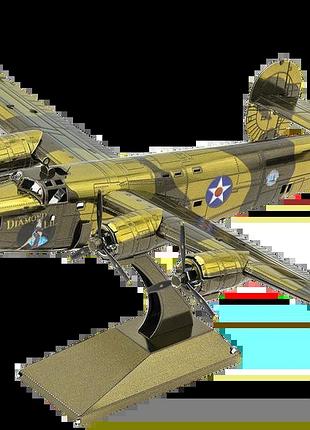 Металевий 3d конструктор "бомбардувальник b-24 liberator", metal earth, mms179