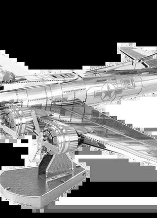 Металевий 3d конструктор "бомбардувальник b-17 flying fortress", metal earth, mms091