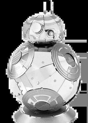 Металевий 3d конструктор "астромеханічний дроїд star wars bb-8", metal earth, mms271