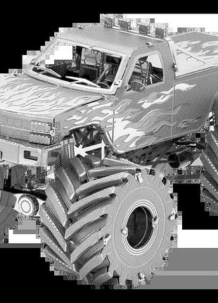 Металевий 3d конструктор "монстр трак (monster truck)", metal earth, mms216