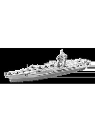 Металевий 3d конструктор "авіаносець uss theodore roosevelt cvn-71", metal earth, icx022