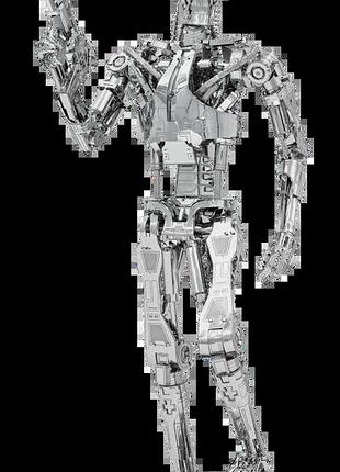Металевий 3d конструктор "термінатор t-800 ендоскелет", metal earth, icx141