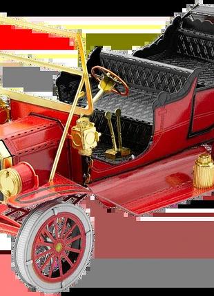 Металевий 3d конструктор "1908 ford model t, червоний/золото", metal earth, mms051c
