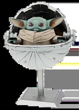 Металевий 3d конструктор "star wars йода", metal earth, icx210