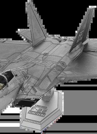Металевий 3d конструктор "американський винищувач f-22 raptor", metal earth, me1016