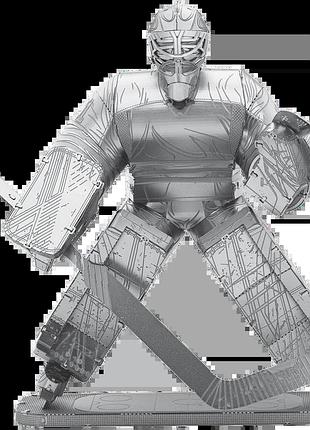 Металевий 3d конструктор "хокейний воротар", metal earth, me1042