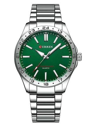 Наручний годинник curren 8452 silver-green