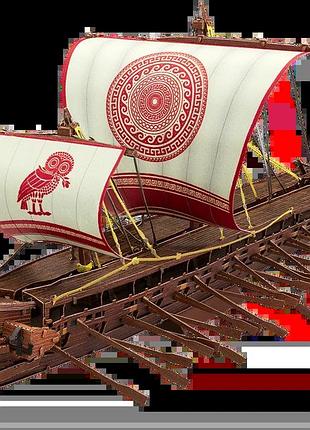 Металевий 3d конструктор "грецька трієра", metal earth, ps2021