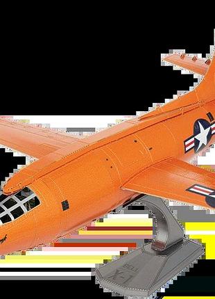 Металевий 3d конструктор "літак bell x-1", metal earth, me1039