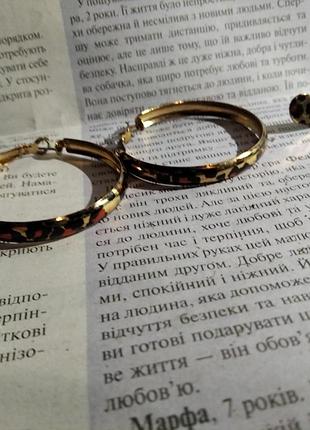 Серьги кольца 5