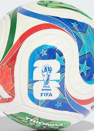 Мяч футбольный adidas fifa world cup 26 trionda pro белый, синий, зеленый унисекс 5