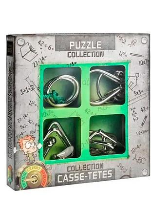Набор металлических головоломок junior puzzles collection зеленый