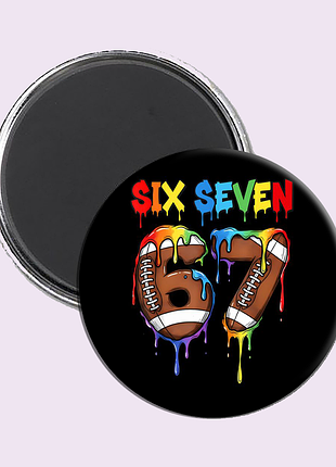 Магніт на холодильник meme six seven | мем сикс севен 67 03