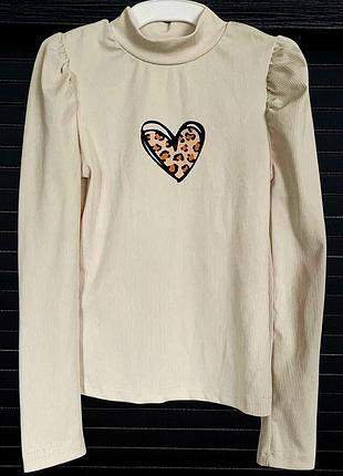 Shein лонгслив рубчик