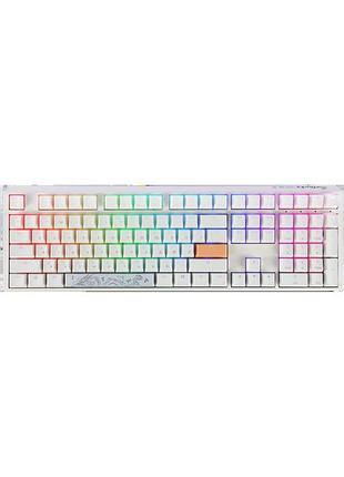 Механічна клавіатура ducky one 3 cherry mx blue rgb white ua