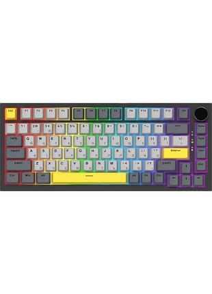 Дротова механічна клавіатура ajazz ak820 sea salt switch black (ak820-ss-bgy)