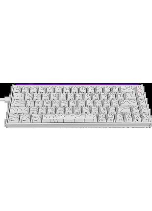 Дротова механічна клавіатура ajazz nk68 red switches side contour white (nk68-r-s-w)