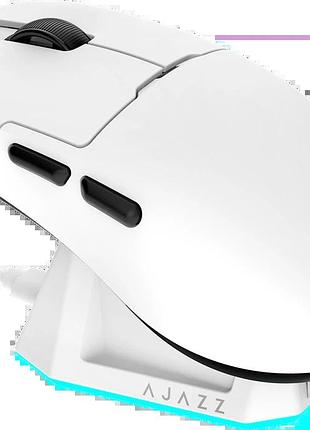 Ігрова бездротова миша ajazz aj159p mc -3 mod-white-3311 charging dock