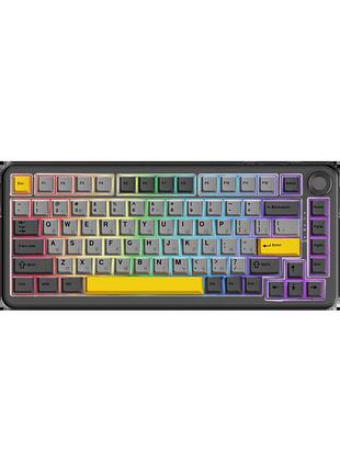 Клавіатура механічна бездротова ajazz ak820 max plus daydream switch rgb wireless/bt/usb black