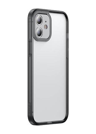 Чехол baseus camera lens protector frame для iphone 12 (черный, frapiph61n-02) 3