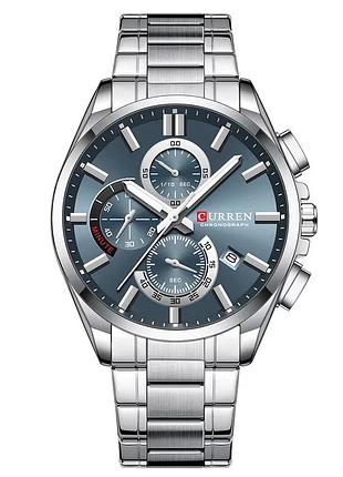 Наручний годинник curren сurren 8475 silver-blue