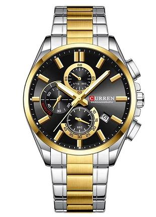 Наручний годинник curren сurren 8475 gold-silver-black