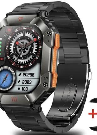 Розумний смарт годинник smart racer k+ steel з компасом