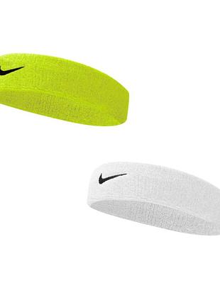 Комплект пов'язок найк оригінал nike 2 (белая+неоновая) nnn07-101-710 комбінований 1size (94016) nnn07-101-710