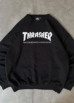 Світшот худі трешер чорний thrasher толстовка оринінал гранж вінтаж готика худі архів sk8 opium