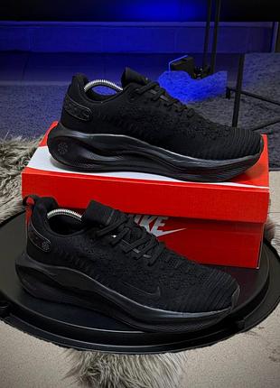 Кроссовки мужские nike react x infinity run 4, черные демисезонные весна-лето-осень текстиль размер 41-46 новые 3192-1