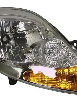 Фара передняя opel vivaro/nissan primastar 2006-/renault trafic 2006-2013, правая h4, с желтым поворотом, tyc, 20-1099-25-2
