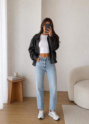 Джинсы голубые прямые primark