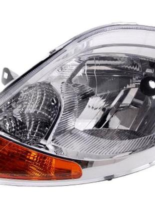 Фара передняя opel vivaro/nissan primastar 2006-/renault trafic 2006-2013, левая h4, с желтым поворотомом, tyc, 20-1100-25-2