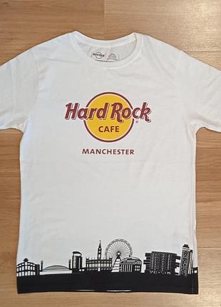Футболка hard rock cafe manchester з принтом міського пейзажу