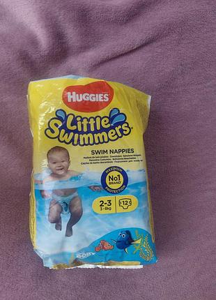 Подгузники трусики для плавания huggies, 2-3, 3-8 кг