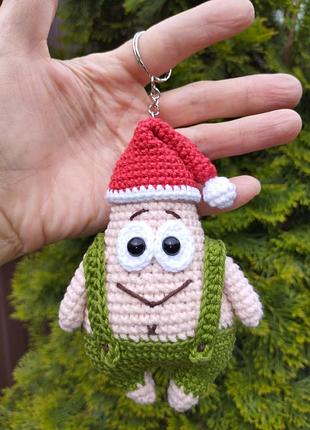 Патрик игрушка брелок губка бобов 2