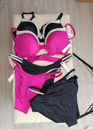 Купальник с камушками victoria's secret оригинал 32с 34а 75а 70с 34d 75d