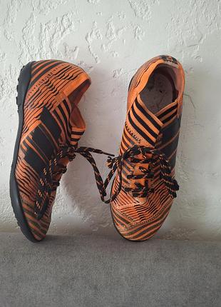 Футбольные кроссовки сороконожки adidas nemeziz tango 17.3 tf бутсы буци копочки 35