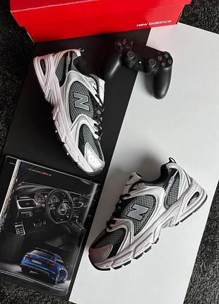 New balance 530 premium silver grey black