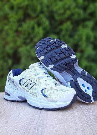New balance 530 білі з синім