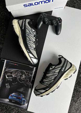 💎чоловічі кросівки salomon xt-6 expanse black grey beige
